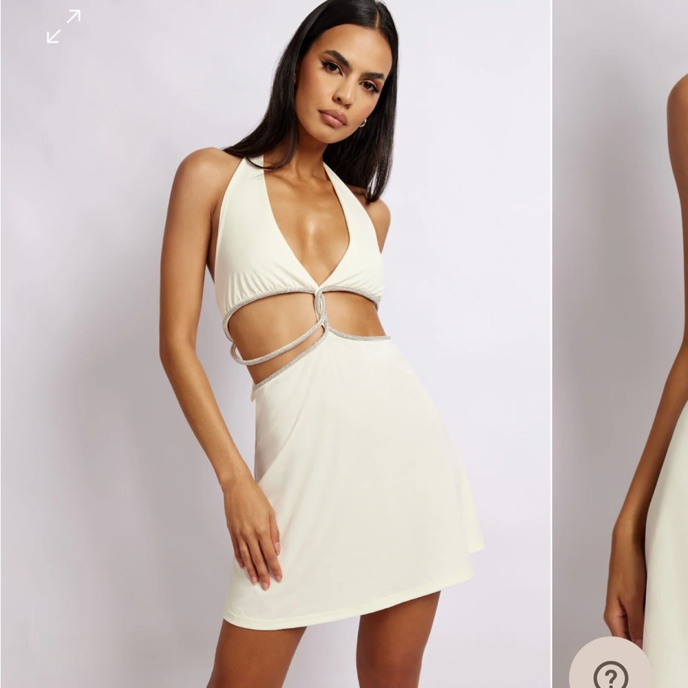 MESHKI halter dress